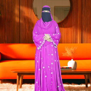 Star Borka Purple-(তারা বোরখা)